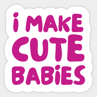 i make cute babies ✅ Sticker